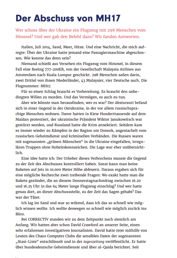 VORBESTELLUNG: Die CORRECTIV-Story