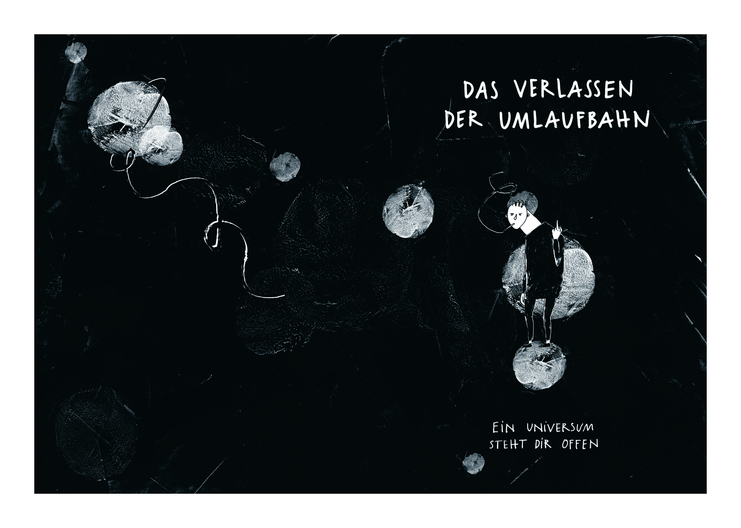 Kunstdruck „Verlassen der Umlaufbahn“