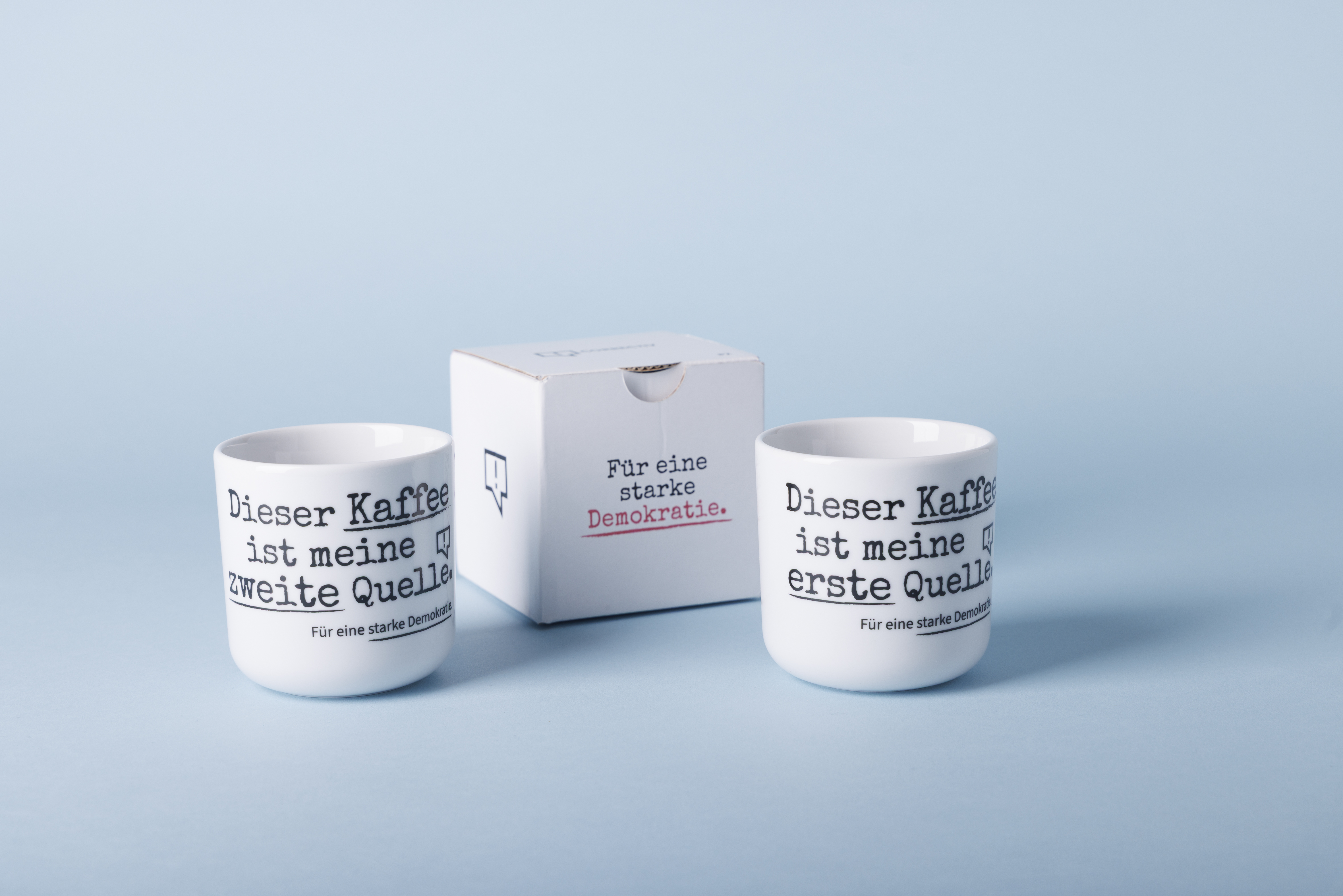 CORRECTIV-Kaffeebecher im Set
