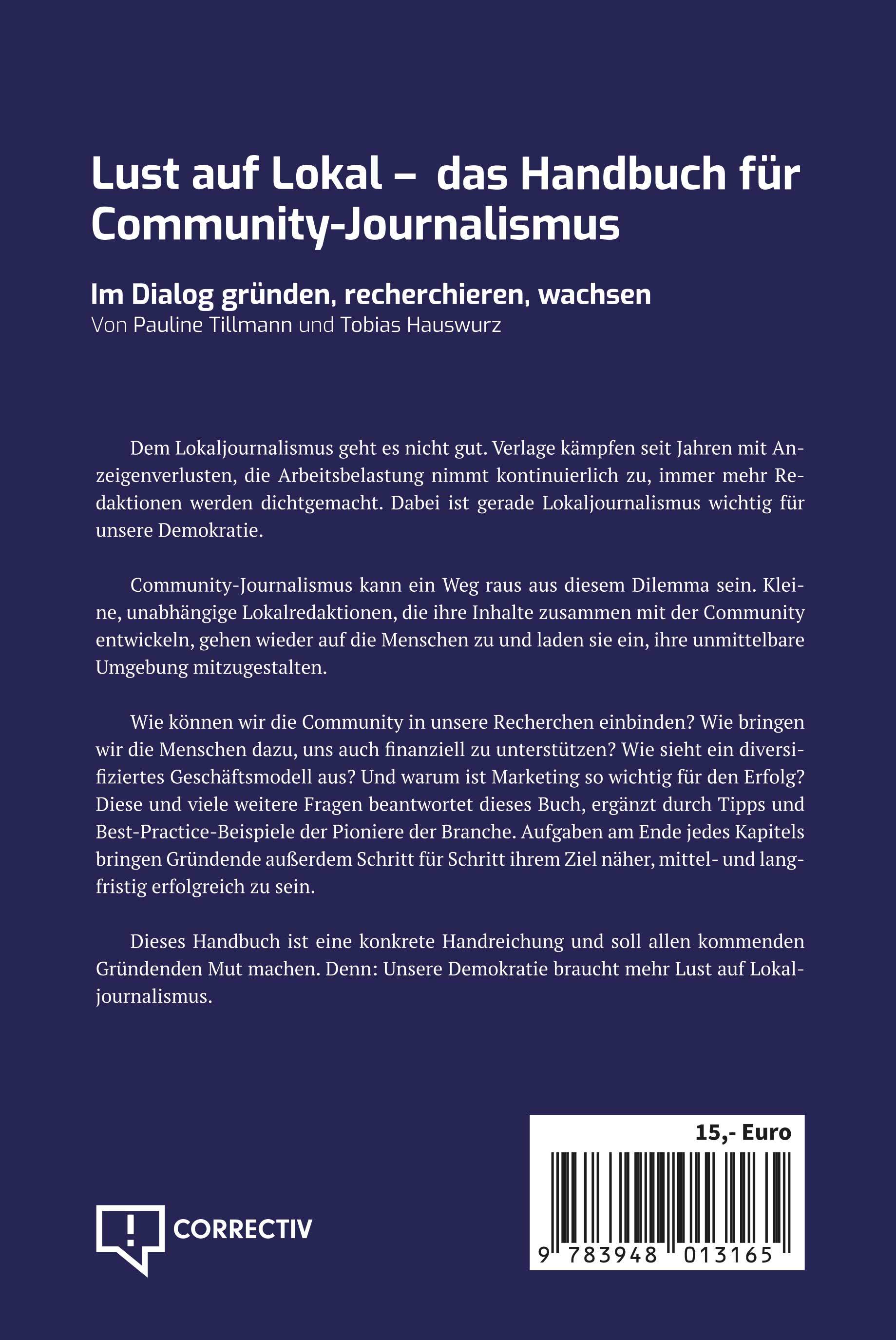 Lust auf Lokal – das Handbuch für Community-Journalismus