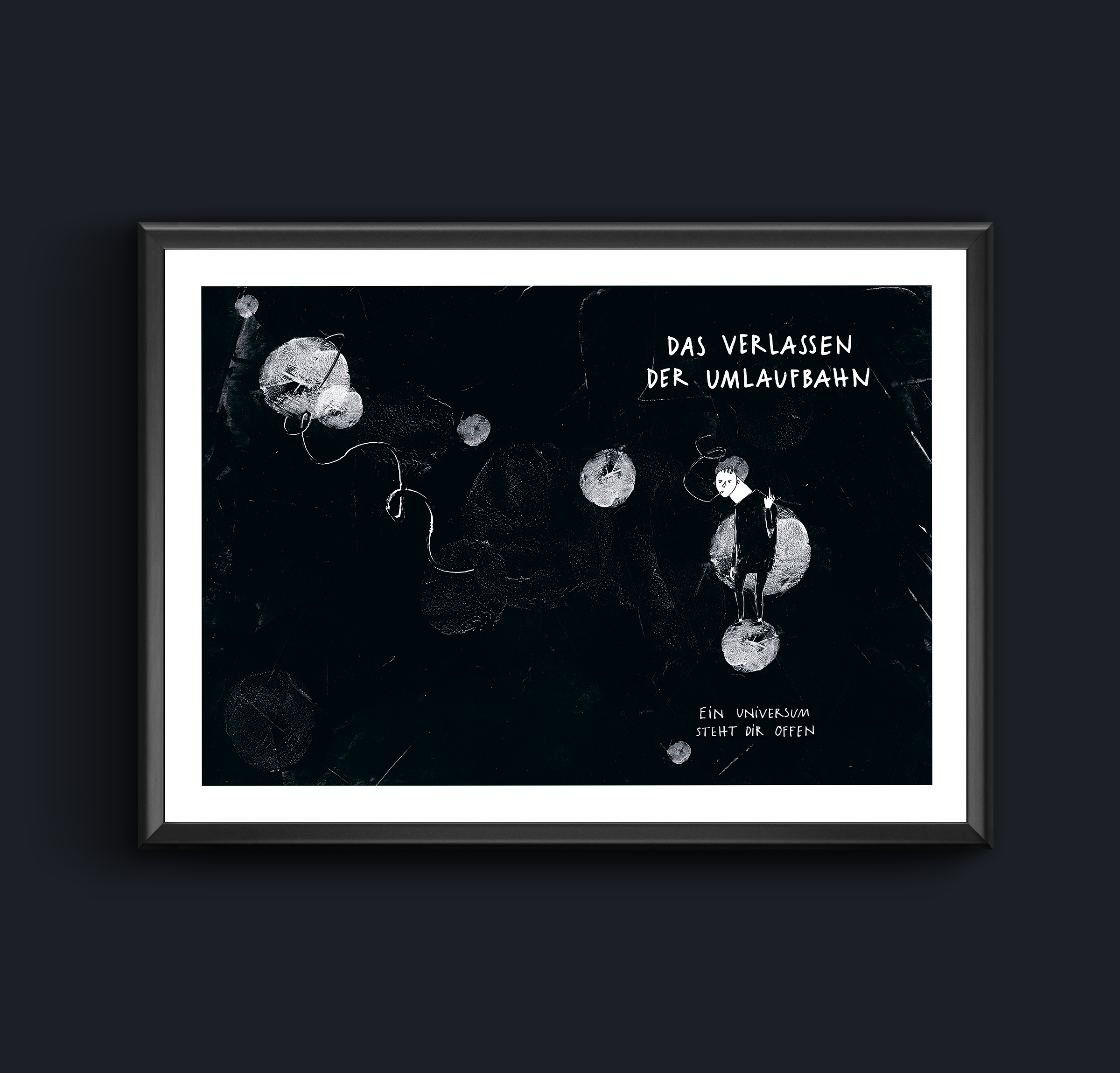 Kunstdruck „Verlassen der Umlaufbahn“